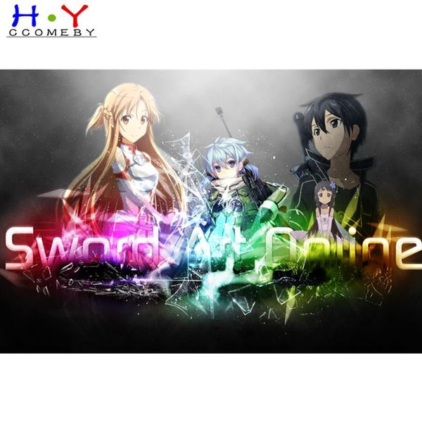 

diamond painting japan anime sword art online full square embroidery cross stitch kit mosaic rhinestone home decoration