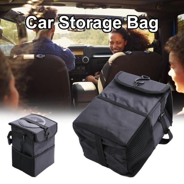 

car organizer trash can storage bag portable multifunctional foldable waterproof seat rear hanging box