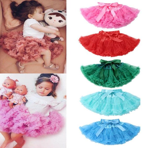 

cute kid tutu skirt bowknot bow gown skirts 0-5years