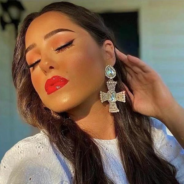

dangle & chandelier women's stainless steel earrings jewelry pendants aesthetic rose gold accessories for modern 2021, Silver