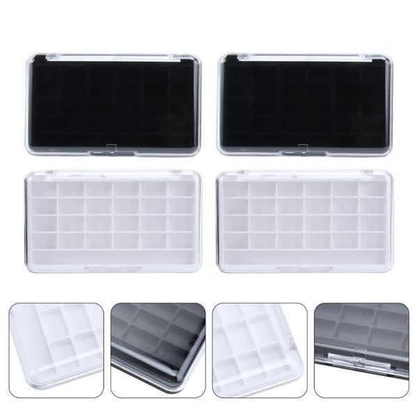 

storage bottles & jars 4pcs 24 grids empty refillable container case makeup for eyeshadow