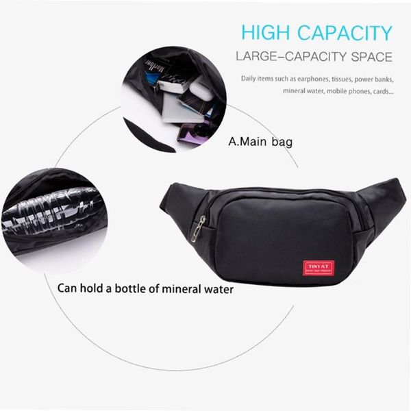

waist bags d0ud men fanny shoulder storage pack belt bag travel hip bum crossbody purse chest phone pouch