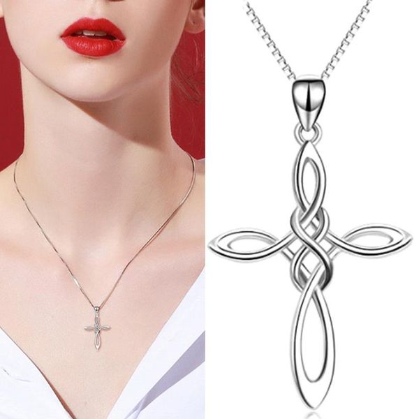 

pendant necklaces simple fashion jewelry magic wicca viking gothic irish celtics necklace knot, Silver