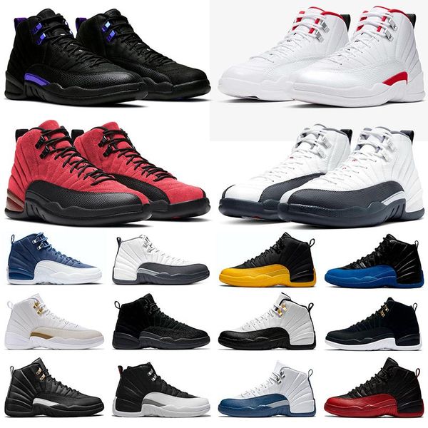 

mens game reverse shoes 12 university twist dark sneakers grey basketball taxi flu gold men trainers french blue high jumpman quality 1 wqwh, Black