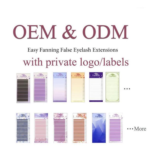 

easy fanning false eyelash extensions private labeling 20 cases1