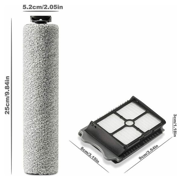 

filters vacuum cleaner parts for tineco floor one s3 and ifloor 3 roller brushes set tools shower curtains
