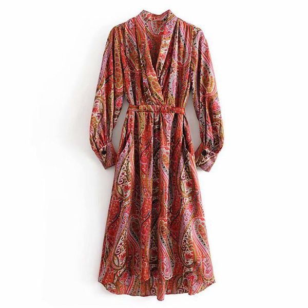 

v-neck high waist dress long a-line fashion women flower dresses vintage chiffon sukinki letnie damskie casual, Black;gray