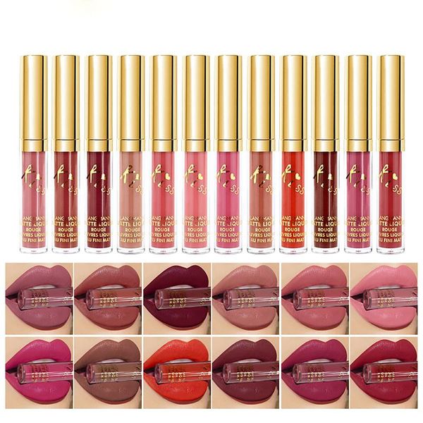 

lip gloss matte liquid beauty glazed velvet long lasting waterproof makeup cosmetic lipstick#g