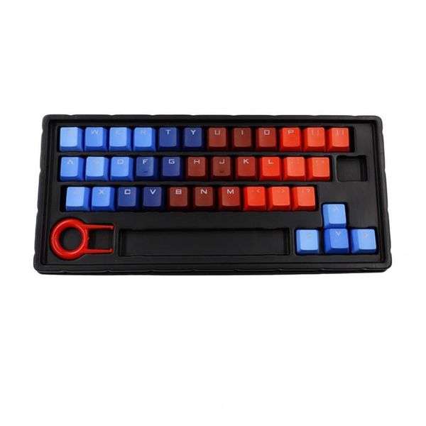

keyboards 37-key useful keypad caps blue-red gradient backlight keyboard replacement