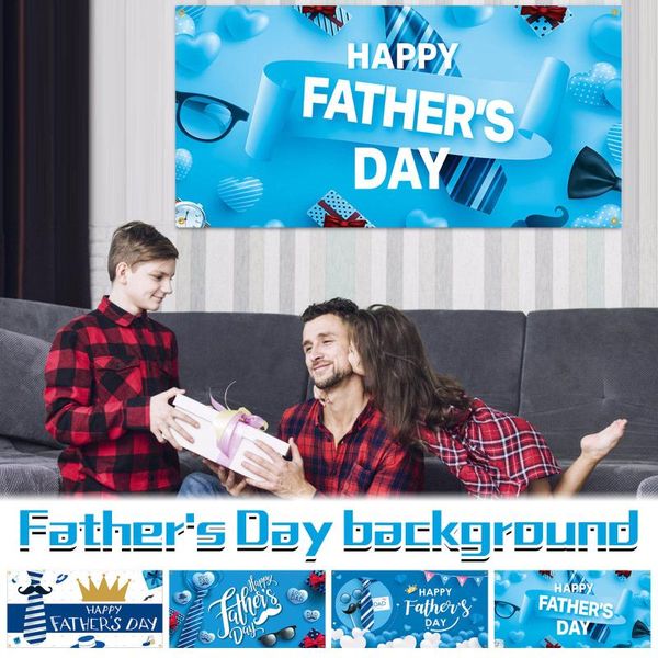 

window stickers father's day background cloth 2021 party decoration banner