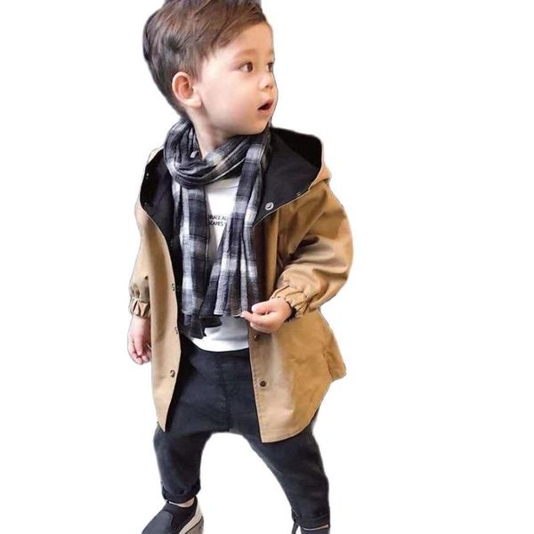 

jackets windbreaker jacket for boys kids spring autumn double-faced coat children outdoor parka child trench girl cotton, Blue;gray