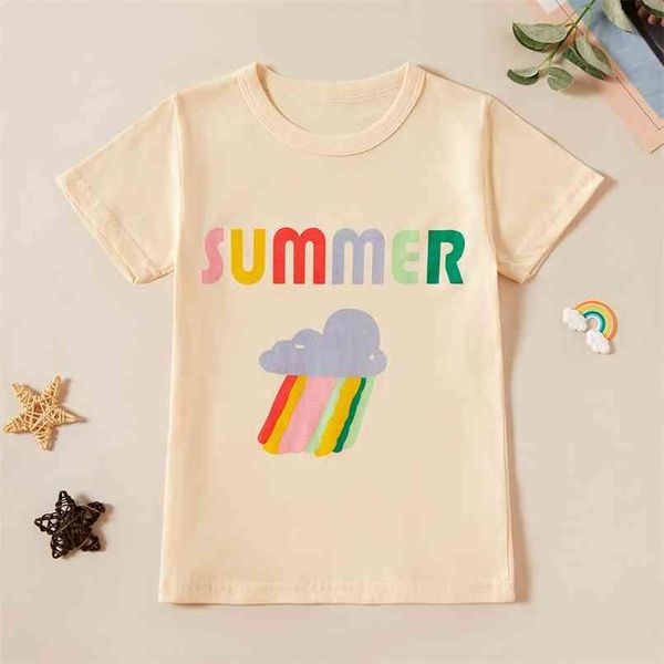 

summer 1 pc kid cotton casual t-shirt 210528, Blue