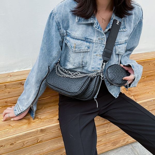 

luxury bags for women 3-in-1 messenger bag handbag leather 3 pcs crossbody shoulder bag womans new clutch tote mmm
