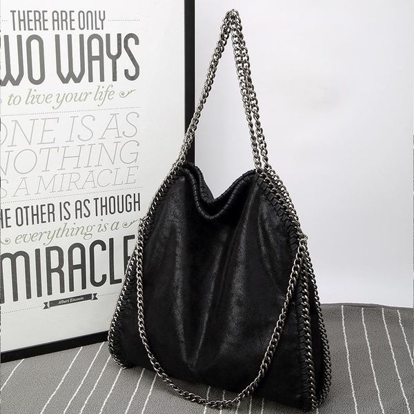 

evening bags huge capacity shoulder 2021 tote chains style handbags handle women purses shopping bag gift for girls