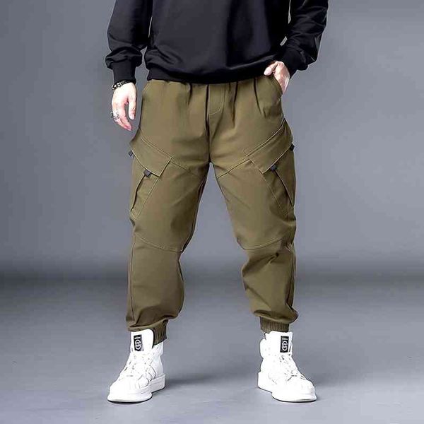 

plus 7xl 6xl xxxxxl men hip hop black cargo pants joggers sweatpants overalls men streetwear harem pants women fashions trousers 210406