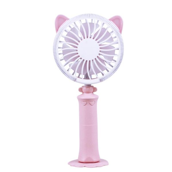 

electric fans handheld deskcolorful night light fan usb charging mini portable small