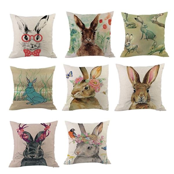 

pillow case happy easter sofa bed home decoration festival cushion cover