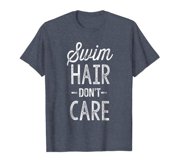 

swim hair don't care shirt funny swimmer gift tshirts, White;black