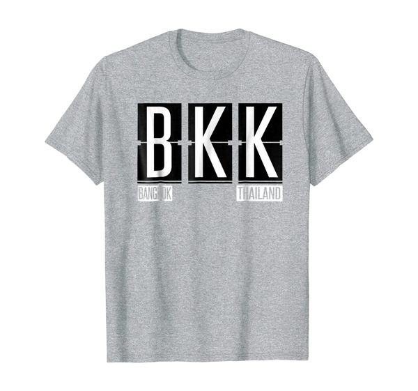 

bkk - bangkok thailand souvenir or gift shirt apparel, White;black