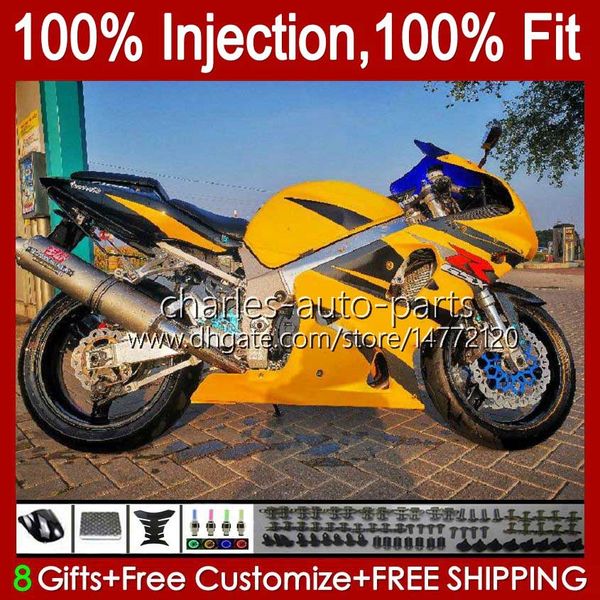 Feedings de Molde de Injeção para Suzuki GSXR600 GSXR750 GSXR-750 K4 04 05 43No.145 GSXR 750CC 600CC 750 600 CC GSXR-600 2004 2005 GSX-R750 2004-2005 OEM Body Kit Stock