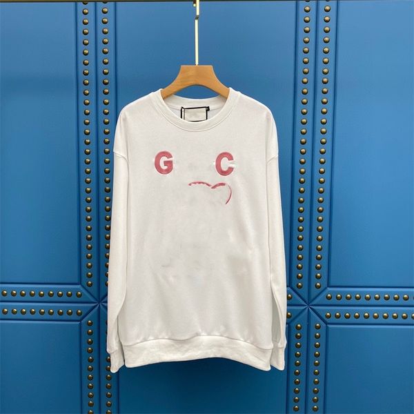 

sweater]22 spring women's embroidered cartoon trendy pullover long sleeve terry sweater, Black