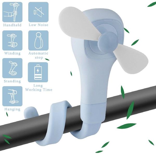

automatic sclip-on flexible handheld fan deskportable usb rechargeable baby stroller winding ventilador electric fans