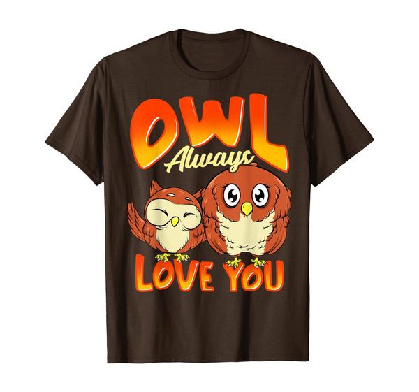 

cute owl always love you romantic adorable owl pun t-shirt, White;black