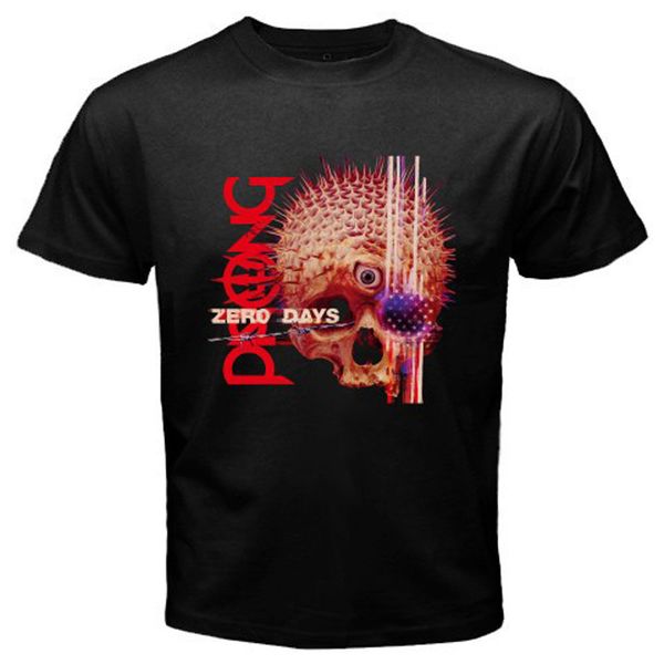 

prong *zero days men's black t-shirt size s-3xl, White;black