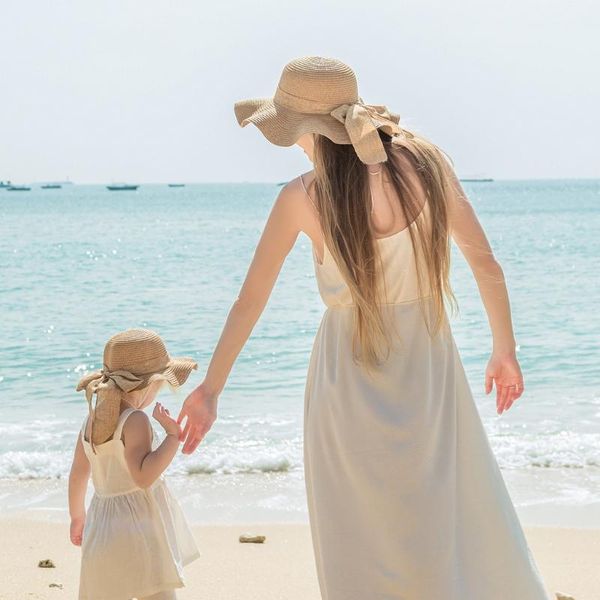 

ladies panama straw wide brim hat womens girls beach sun hats for holiday 54df caps &, Yellow