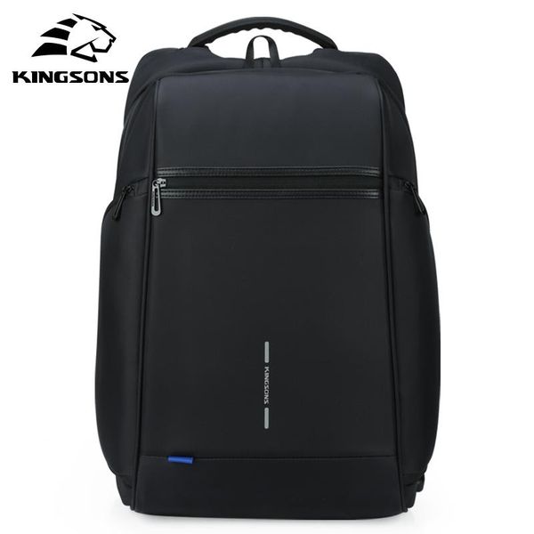 Kingsons Man Backpack Fit 15 17 Inch Laptop USB Ricarica Multistrato Space Travel Borsa da uomo Borse da scuola anti-ladro