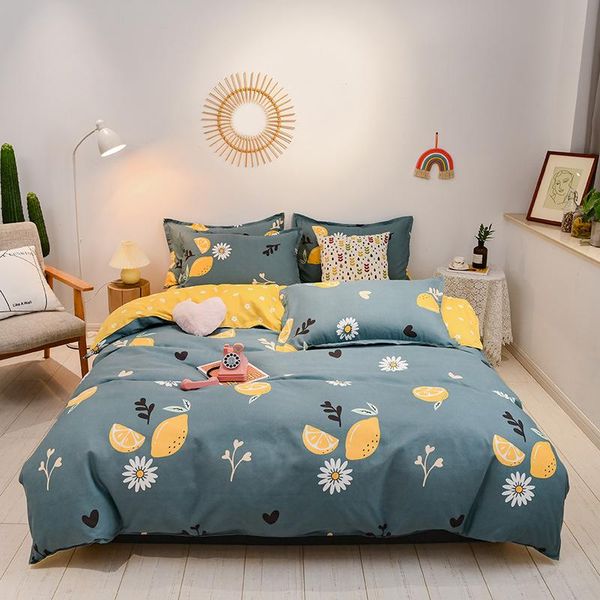 

bedding sets 4pc/set set luxury for household winter warmth bed sheet single double satin linen sheets pillow cases
