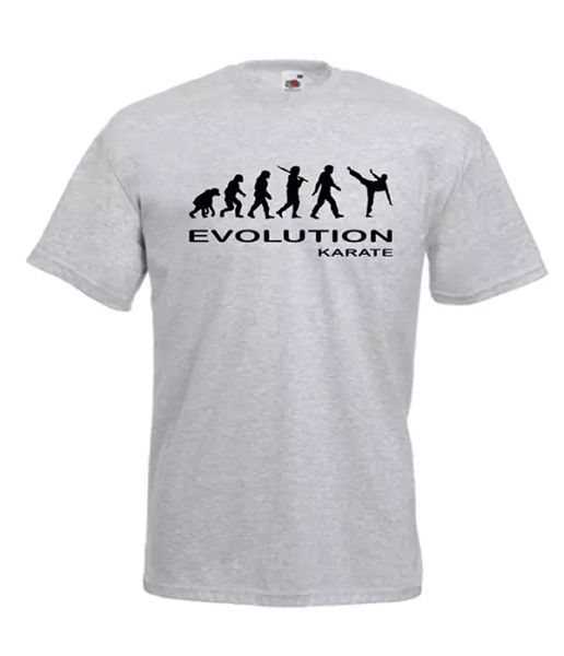 

evolution karate boxing xmas gift idea mens women t shirts multi-color s-2xl, White;black