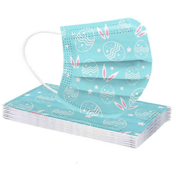 

Party mask Adult disposable three-layer meltblown Easter Bunny face mask