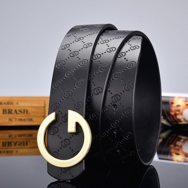 

2021 new high-quality brand leather belt, high-end designer fashion business luxury belt for men and women with g buckle, gift b 2oft, Black;brown