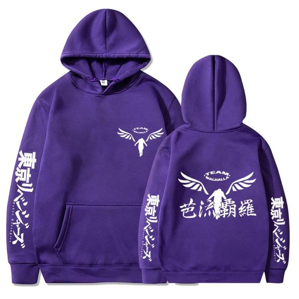 

men's hoodies & sweatshirts cosplay hoodie gambar valhalla tokyo revengers anime pullover casual fashion printed maziao, Black