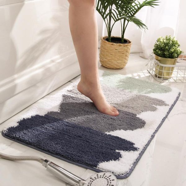 

bath mat bathroom non-slip carpet soft comfortable bedroom toilet door bathtub absorbent rugs home floor decor carpets