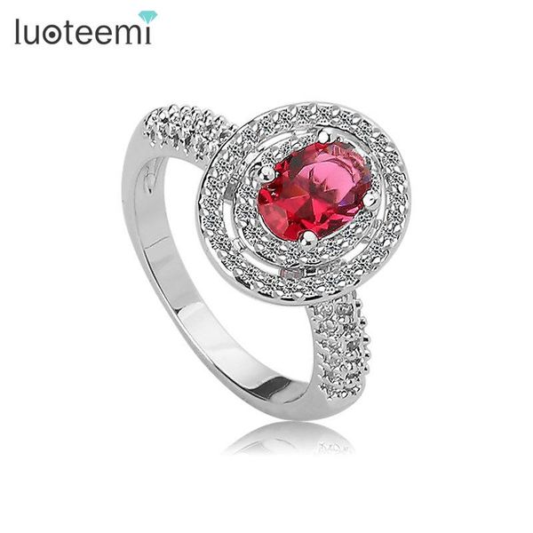 

jewelry oval cutting cubic zirconia women finger ring fashion factory direct wholesale wedding rings, Slivery;golden