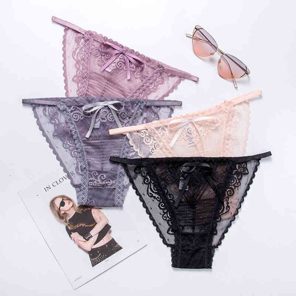 

lace g-string transparent thong girl panties low waist women underwear fashion bow underpants female lingerie, Black;pink