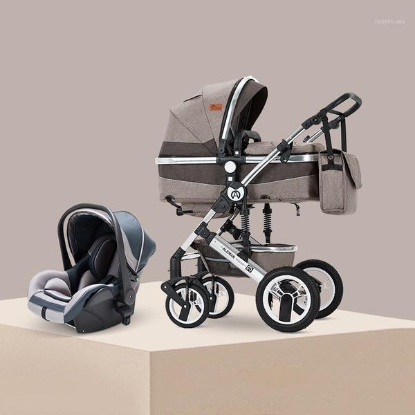 

high-view baby stroller can sit and lie down two-way implementation -absorbing folding born child bb mom1