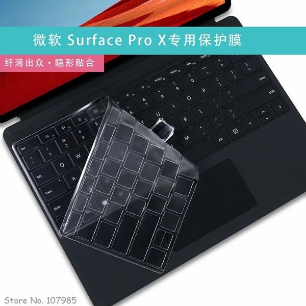 

for surface pro x 2021 version tpu clear lapkeyboard cover protector skin covers