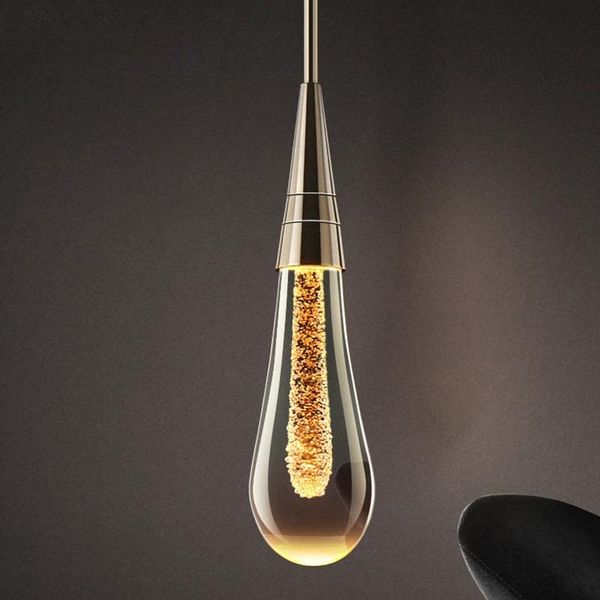 

pendant lamps nordic romantic cyrstal led lights lamp bedroom living room cafe hanging gold plating kitchen el fixture