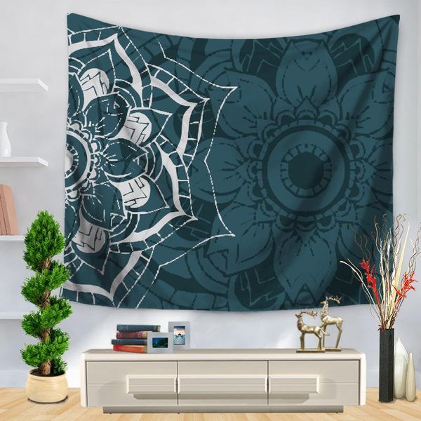 

tapestries painted half-pattern print home wall-mounted decorative blanket hippie bohemian wall carpet yoga mats
