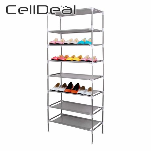 

clothing & wardrobe storage celldeal multi layers tiers simple non-woven fabric shoe rack organizer cover cabinet shelf shoes
