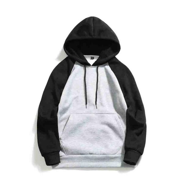 

men's hoodies & sweatshirts vogue brand men 2021 autumn male splice pullover mens hoodie clothing, Black