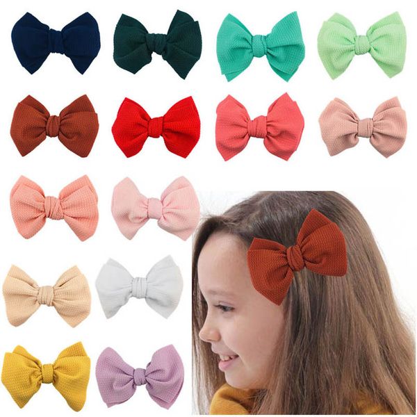 

girls hair accessories kids hairclips baby bb clip childrens barrettes clips 6inch bowknot bow hairpin headpiece accessory b7022, Slivery;white
