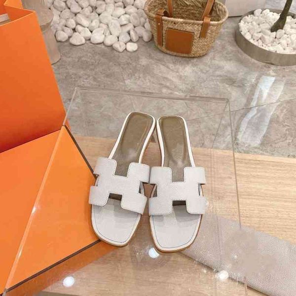 

75% off factory outlet genuine leather flat casaul slippers luxury brand women sandals summer round toe beach slides zapatos de mujer 2021 n, Black