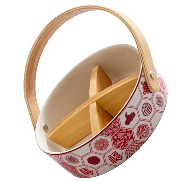 

dishes & plates 1pc party snack plate portable serving tray decorative