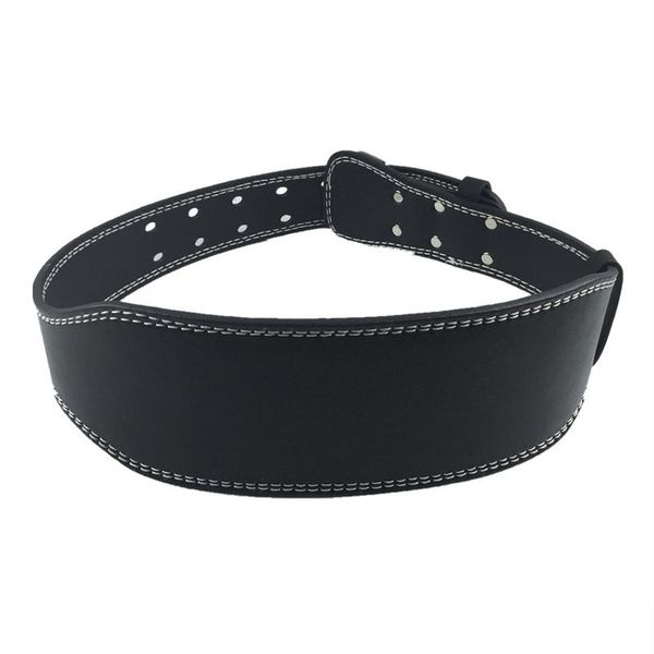

weight lifting belt pu leather gym fitness equipment wide back support weightlifting belt, black waist, Black;gray