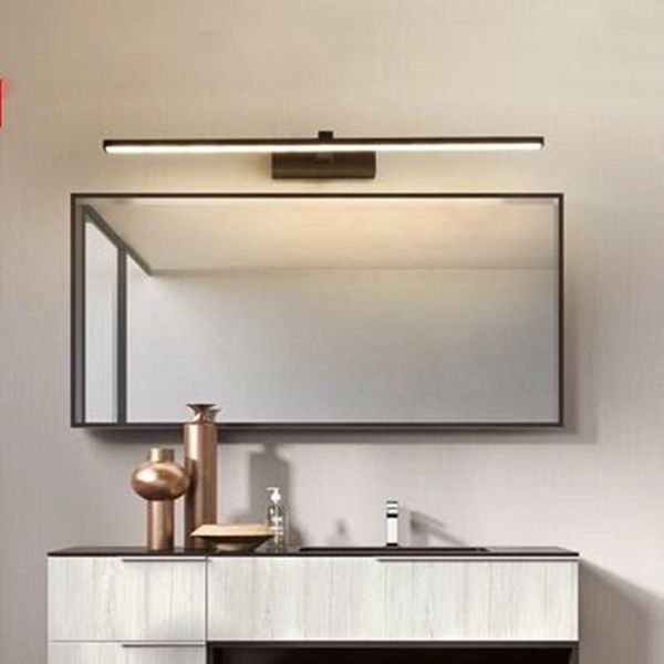 

mirror lights wall lamps bathroom waterproof white black flat lamp modern indoor lighting make up mj1013