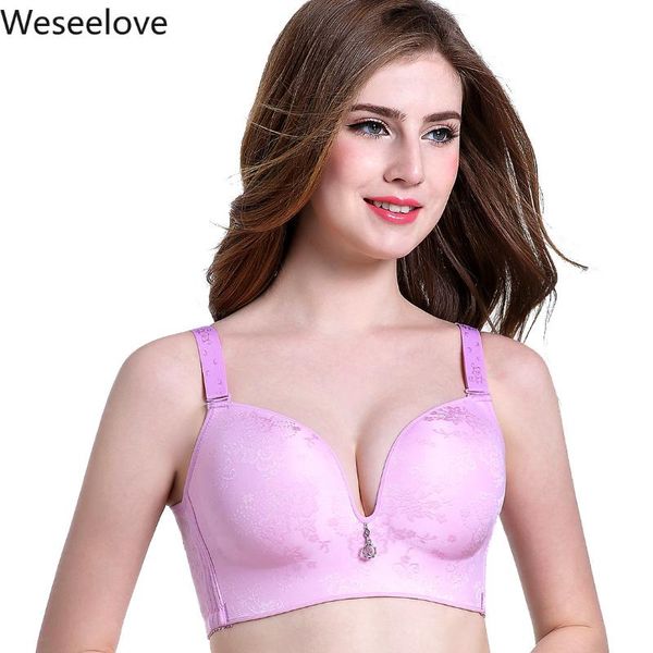 

bras push up seamless women's underwear soutien gorge wire female bralette without underwire lingerie brassiere e90-1, Red;black
